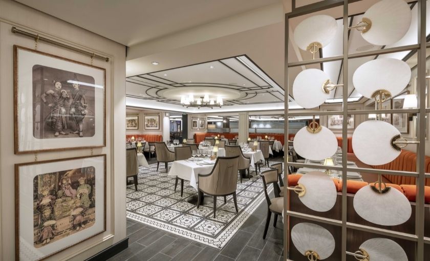 Dinerzaal op de MSC Virtuosa